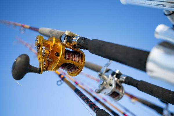 Recreational deep sea fishing rods