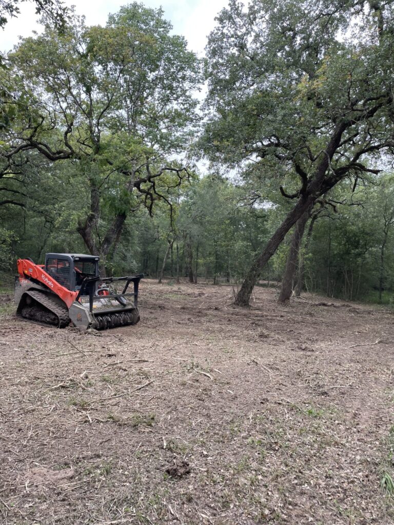 machine surrounded by trees