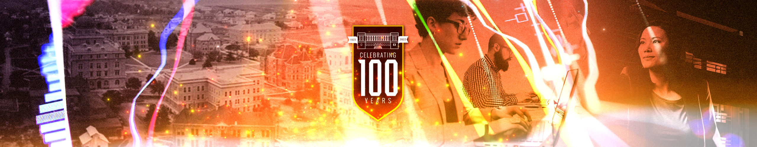 Celebrating 100 years banner