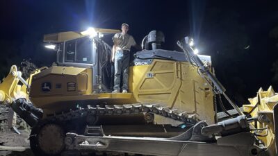 Alex Valicek on heavy equipment